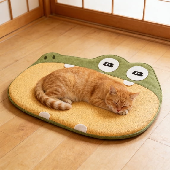 Deeceymbur Four Season Pet Sleeping Mat Breathable Soft Cushion Summer Cooling Design Washable Portable Pad for Dogs Cats Indoor Outdoor Resting