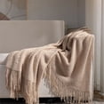 thumbnail image 1 of Deeceymbur Fringe Knit Air Conditioning Blanket Multifunctional Sofa Cover Office Nap Throw Home Decor Multi Color Cover 50x67.72in, 1 of 6