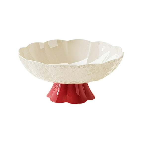 Deeceymbur Fruit Plate Snack Plate Candy Plate Serving Tray Dessert Dish Appetizer Platter for Living Room Coffee Table Home Kitchen Party