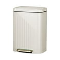 thumbnail image 1 of Deeceymbur Garbage Cans Household Trash Can with Foot Pedal Design Flushless Plastic Bin with Lid Bathroom Trash Can with Lid Odorless Trash Can Beige, 1 of 6