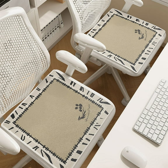 Deeceymbur Gel Seat Cushion Breathable Office Chair Pad Summer Ice Silk Seat Mat Non-sweat Chair Cushion Temperature Regulating Seat Cover
