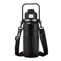 Deeceymbur Giant Capacity Insulated Water Bottle with Carry Strap Double Wall Vacuum 3.54x10.43in