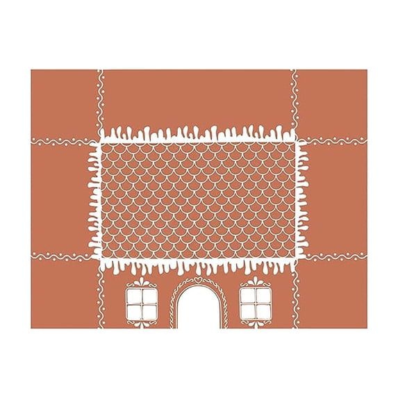 Deeceymbur Gingerbread House Christmas Tablecloth Rectangular ...