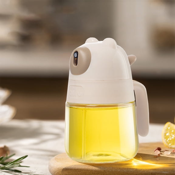 Deeceymbur Glass Oil Dispenser Bottle Kitchen Leakproof Oil Jug Large Capacity Cooking Sprayer for Frying Grilling Baking Seasoning Container Home Restaurant Use