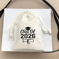 thumbnail image 1 of Deeceymbur Graduation Drawstring Bag with Cap Scroll Design Class of Party Favor Pouch Graduation Gift Packaging Bag, 1 of 5