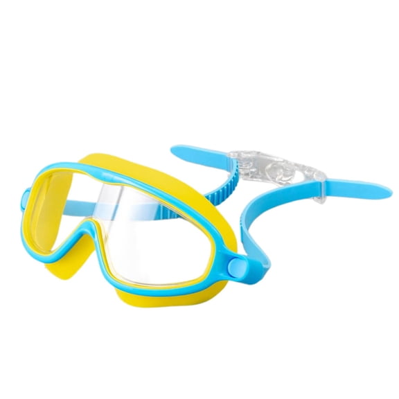 Deeceymbur HD Large Frame Anti Fog Swimming Goggles with Silicone Gasket for Clear Vision Pool Training Water Sports Practice