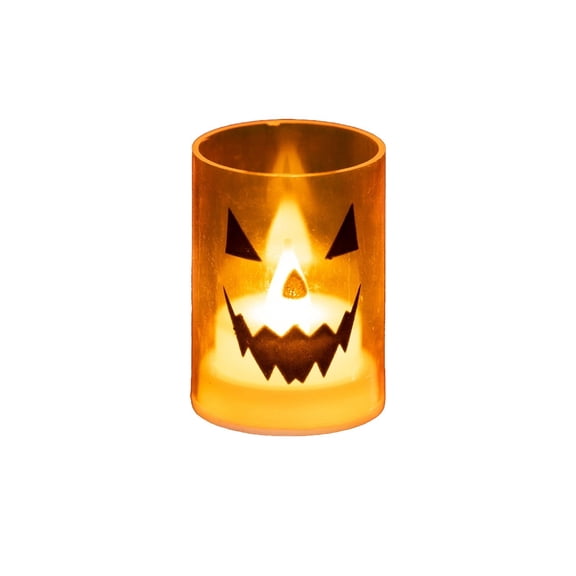 Deeceymbur Halloween PVC Candle Lamp Decoration Prop Party Scene Arrangement 4.92x2.55x2.55in