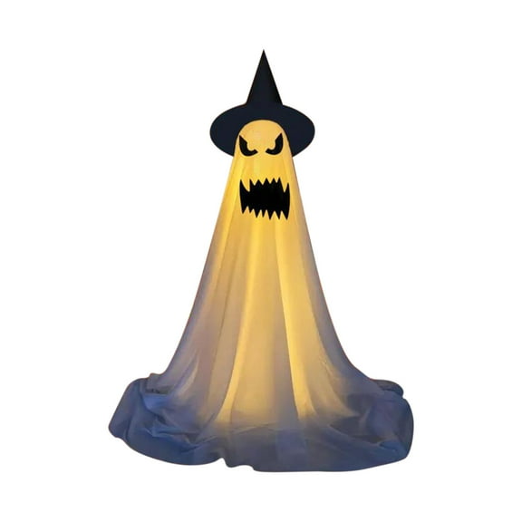 Deeceymbur Halloween Remote Control Ghost Decoration Lamp Courtyard Party Garden Ornament Spooky Light 82.68in Tall