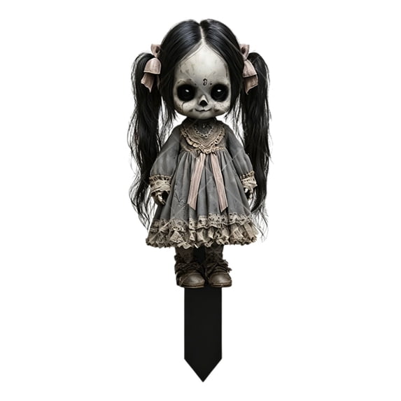 Deeceymbur Scary Prop Decoration 2D Outdoor Yard Garden Stake Versatile Display for Party Festive Seasonal Decor