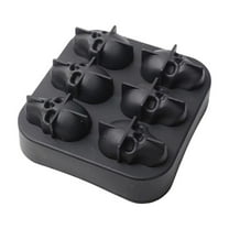 Deeceymbur Halloween Themed Skull Ice Mold Slow Melt Cubes for Cocktails Party Supplies 4.72x4.53x1.77in