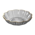 thumbnail image 1 of Deeceymbur Hammered Gold Trim Fruit Bowl Snack Plate Candy Dish Decorative Serving Tray for Living Room Coffee Table with Stackable Storage, 1 of 6