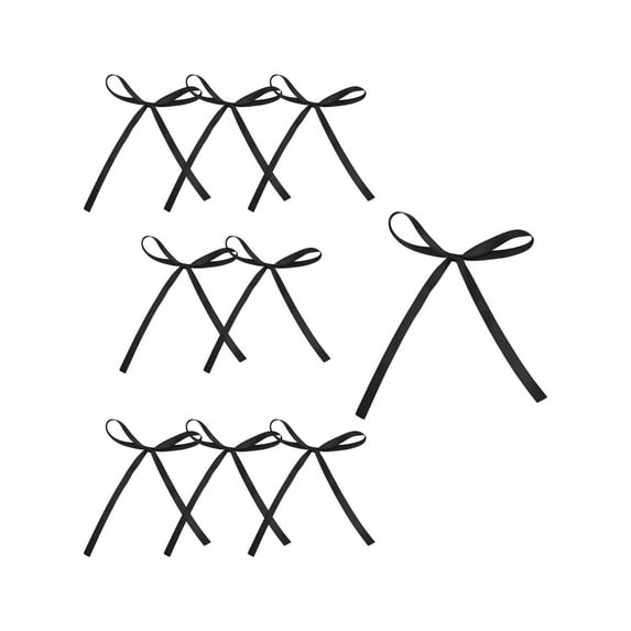 Deeceymbur Handmade Bows Set of 10 for Gift Wrapping Hair Accessories Home Decor Holiday Wedding Party Decoration Solid Color