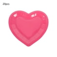 thumbnail image 1 of Deeceymbur Heart Shaped Paper Plates for Valentines Day Party Decorations Disposable Tableware Colorful Designs, 1 of 6