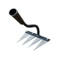 thumbnail image 1 of Deeceymbur Heavy Duty Garden Weeding Tools Stainless Steel Weeder with Handle Sharp Weed Puller Tool with 4 Tooth Purpose Hand Weeder Tool for Camp Yard Sidewalk, 1 of 2