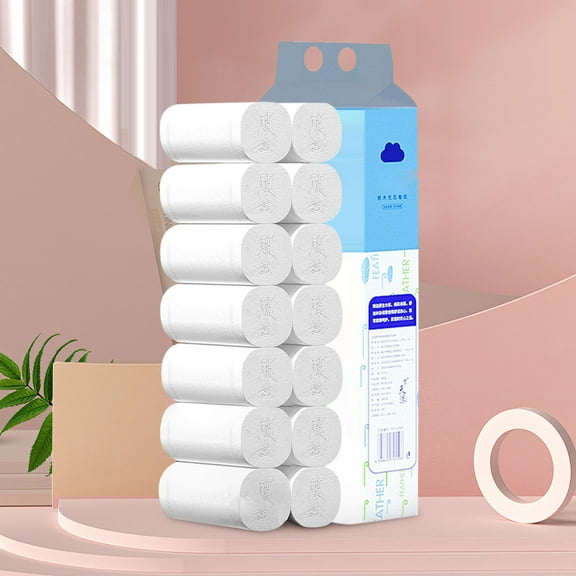 Deeceymbur Hotel-Style Coreless Toilet Paper - 14 Rolls 4-Ply Super Soft with Quick-Dissolve Technology for RV/Kitchen Use
