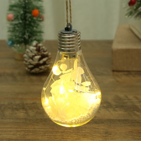 Deeceymbur Hydrangea Balls Transparent Glowing Christmas Balls Decor 4.33x2.76x2.36in