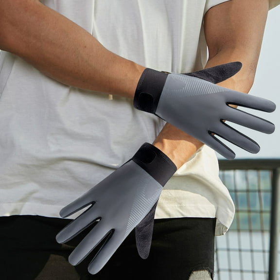 Deeceymbur Ice Silk Gloves For Men And Women Summer Sun Protection Breathable Thin Designs Outdoor Sports Cycling Fishing Gloves