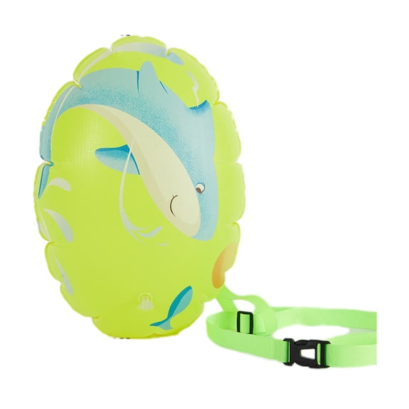 Deeceymbur Inflatable Oval Swimming Storage Bag Floating Board Adjustable Belt Double Buckle Thickened PVC for Outdoor Water Activities