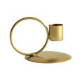 thumbnail image 1 of Deeceymbur Iron Candlestick with Circular Ring Handle for Portable Use Single Candle Holder Vintage Design and Easy Carry, 1 of 6