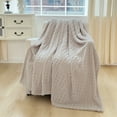 thumbnail image 1 of Deeceymbur Jacquard Waffle Blanket Textured Throw Lightweight Portable No Shed Lint Free for Bed Sofa Nap, 1 of 6