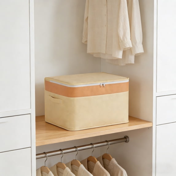 Deeceymbur Jumbo XXL Underbed Storage Box Large Capacity Clothes Organizer Non Woven Moving Container with Lid Big Bin Home