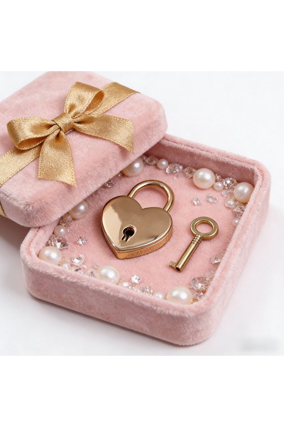 Keychain Lock Heart Shaped Couple Gift Alloy Decorative Lock with Multiple Colors Portable Accessory for Bag Key Car Decor