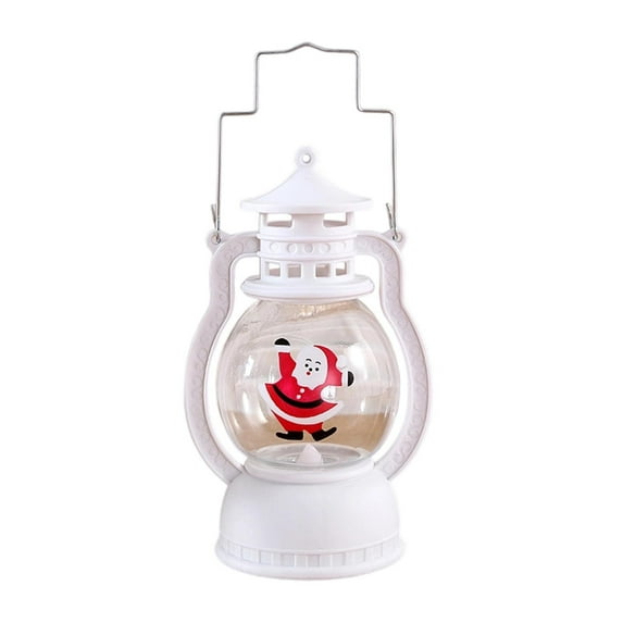 Deeceymbur LED Portable Lantern Santa Claus Christmas Decoration Night Light for Festive Parties Home Holiday Decor