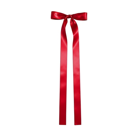 Deeceymbur Large Bow Hair Clip Extra Long Ribbon Girly Hair Accessory for Women Special Occasions