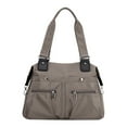 thumbnail image 1 of Deeceymbur Large Capacity Multi-pocket Nylon Shoulder Bag, Travel Backpack Design, for Travel and Daily Multifunctional Use Brown, 1 of 1