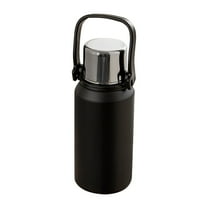 Deeceymbur Large Capacity Water Cup with Tea Separation, 316 Stainless Steel Insulated Kettle, Nice for Outdoor Sports and Activities Black