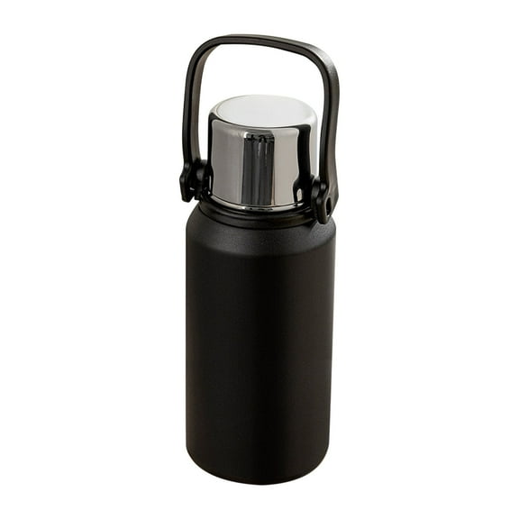 Deeceymbur Large Capacity Water Cup with Tea Separation, 316 Stainless Steel Insulated Kettle, Nice for Outdoor Sports and Activities Black