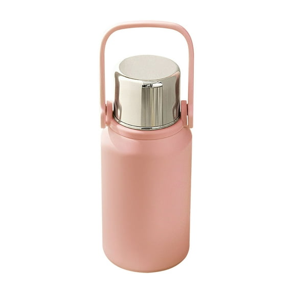 Deeceymbur Large Capacity Water Cup with Tea Separation, 316 Stainless Steel Insulated Kettle, Nice for Outdoor Sports and Activities Pink