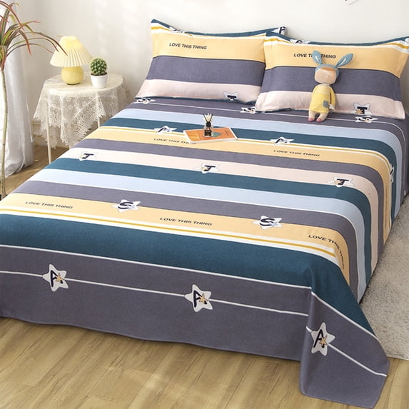Deeceymbur Large Colorful Printed Polyester Bedding Set Soft Breathable for Bedroom Comfortable Sleep Stylish Home Decor