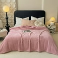 thumbnail image 1 of Deeceymbur Large Jacquard Waffle Throw Blanket Textured Multi Functional No Shed Cozy Warm for Bed Sofa, 1 of 6