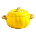 thumbnail image 1 of Deeceymbur Ceramic Pumpkin Bowl Decorative Serving Bowl Cereal Oatmeal Soup Salad Fall Table Kitchen Unique Seasonal Home Decor, 1 of 6