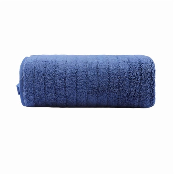 Deeceymbur Large Quick Dry Absorbent Bath Towel Strip Patterned Soft Bath Sheet for Home Beach Travel Use