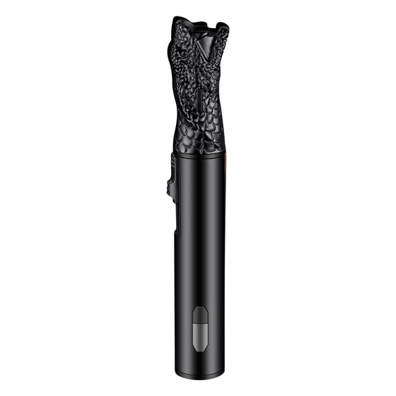 Deeceymbur Lighter Snake Head Design Torch Flame Windproof Butane Refillable Adjustable for Outdoor Camping BBQ and Baking