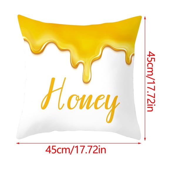 Deeceymbur Linen Pillowcases Bee Festival Home Decor Pillow Protectors for Pillows and Cushions Multicolor-A