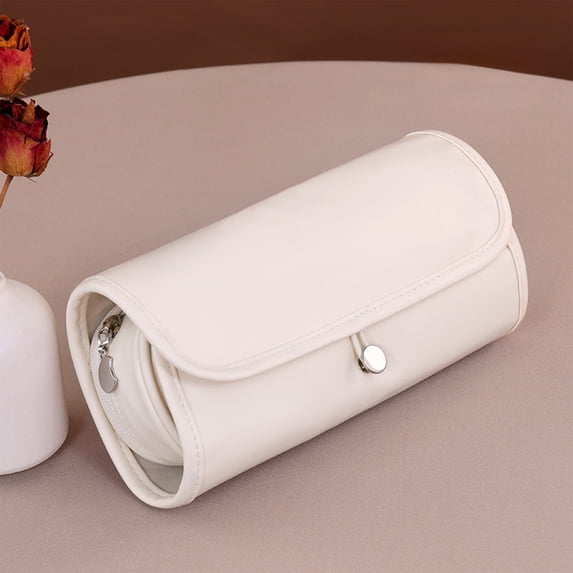 Deeceymbur Makeup Brush Holder Roll Bag Multiple Compartments Portable Foldable Travel Cosmetic Brush Toiletries Organizer