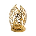 thumbnail image 1 of Deeceymbur Metal Candle Holder Iron Hollow Candle Stand Leaf Tealight Cup Table Decor Wedding Living Room Home, 1 of 6