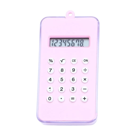 Deeceymbur Mini Handheld Calculator Maze Game Keychain Portable Computing Device Cute Design Fun Entertainment Arithmetic Practical Durable