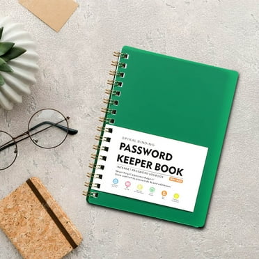 Deeceymbur Mini Size Password Book A6 Loose Leaf Notebook With Thickened Skin Feel Student Notebook