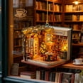 thumbnail image 1 of Deeceymbur Miniature Bookstore Ornament Exquisite Craftsmanship Bookworm Christmas Gift 3.15in, 1 of 5