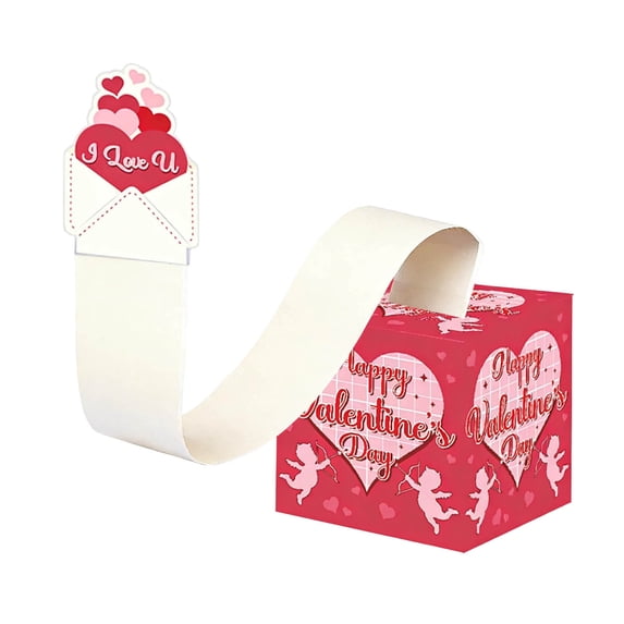 Deeceymbur Money Drawer Box Valentine's Day Party Decoration Surprise Cash Gift Box Paper Craft for Romantic Celebration Present