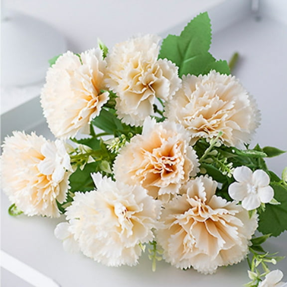 Deeceymbur Mother's Day Party Wedding Party Decoration Simulation Flowers Carnations Multiple Color Options