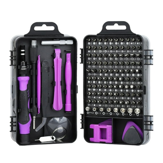 Deeceymbur Multi-purpose Clock Mobile Phone Disassembly Maintenance Screwdriver Screwdriver Tool 115 In One Carbon Steel
