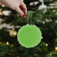 thumbnail image 1 of Deeceymbur Multicolor 3.15Inch Fuzzy Christmas Balls Playful Tree Decor Ornaments for Festivals Weddings Parties, 1 of 6