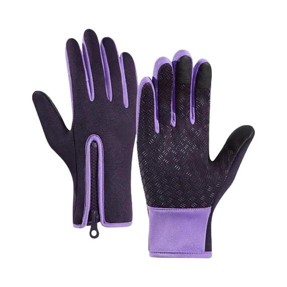 Deeceymbur Outdoor Sports Touch Screen Gloves with Waterproof Windproof Feature for Thermal Warmth and Anti Slip Design