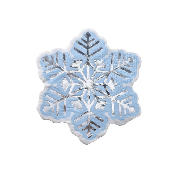 Deeceymbur Paper Napkins Christmas Party Supplies Disposable Santa Snowflake Reindeer Design for Holiday Gathering Tables Decor Festive Celebration