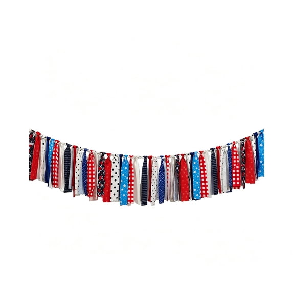 Deeceymbur Patriotic Stripe Door Wall Decor Nylon Rope Outdoor Indoor Yard Garden Porch Independence Day Flag